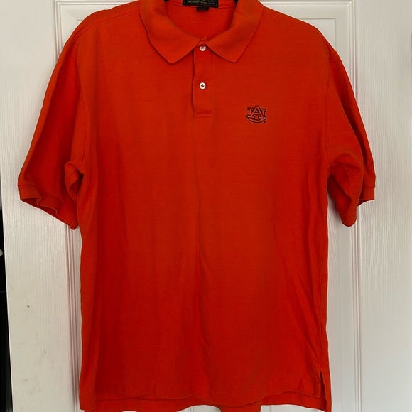Vintage Men’s Orange Short sleeve Auburn 2 button shirt - size L - Cross Creek - Picture 1 of 8